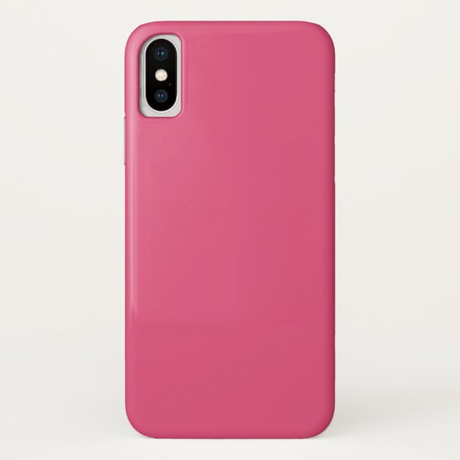 Dunkelrosa iPhone X Fall Case-Mate iPhone Hülle (Rückseite)