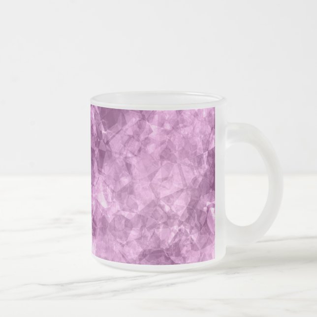 Dunkelrosa Krummlinge Mattglastasse (Rechts)
