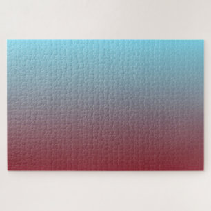 Dunkelrot bis leicht blau glatt, horizontal ausger