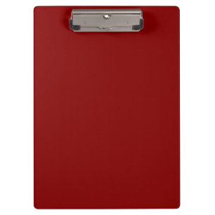 Dunkelrot (feste Farbe) Klemmbrett