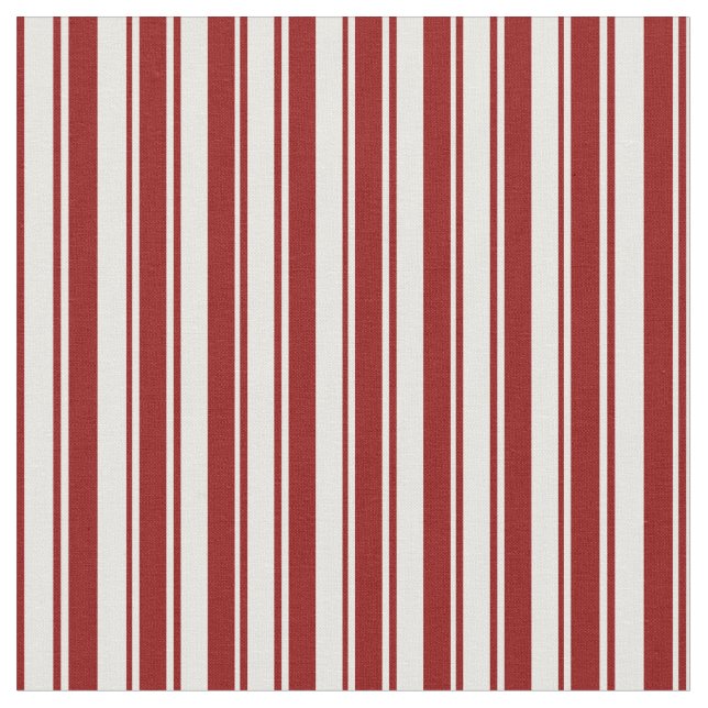 Dunkelrot-weißes Muster Stoff (Nahaufnahme)