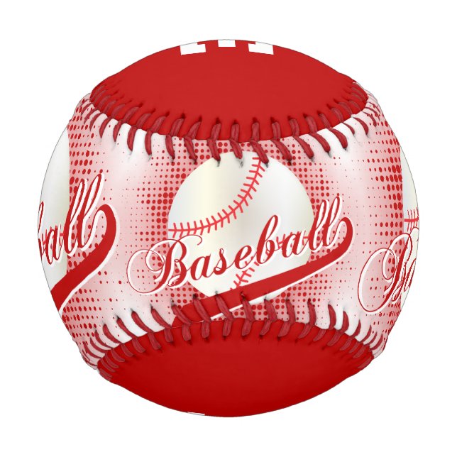 Dunkelrot | White Retro Baseball Sports (Rückseite)