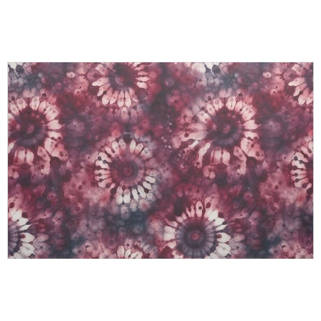 Dunkelrote Batik Stoff (Yard (91,4 cm))