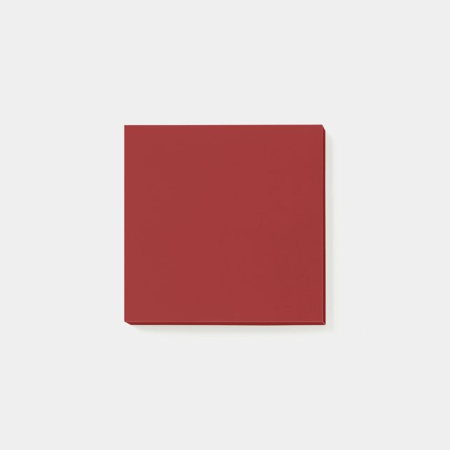 Dunkelrote Farbe Post-it Klebezettel (Vorderseite)