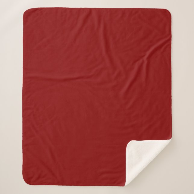 Dunkelrote Farbe Sherpadecke (Vorderseite)