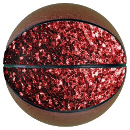 Dunkelrote Imitate Glitzer Glitzern Basketball