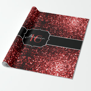 Dunkelrote Imitate Glitzer Glitzern Glamour Sweet Geschenkpapier