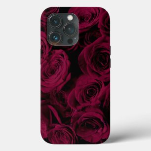 Dunkelrote magenta burgundy-Rose Case-Mate iPhone Hülle