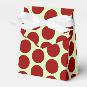 Dunkelrote Punkte Geschenkschachtel