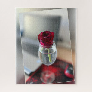 Dunkelrote Rose