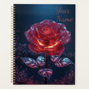 Dunkelrote Rose Planer