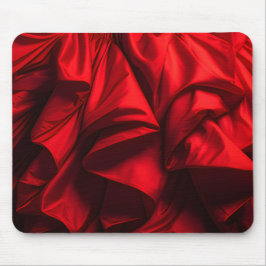 Dunkelrote Rüschen auf einem dicken Laptop-Desktop Mousepad