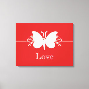 Dunkelrote Schmetterlingsstifte Wirbel Virtuvas Ca Leinwanddruck