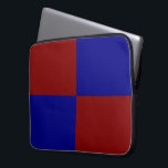 Dunkelrote und blaue Rechtecke Laptopschutzhülle<br><div class="desc">Ein fett kariertes Muster,  bestehend aus zwei dunkelroten Rechtecken und zwei dunkelblauen Rechtecken,  macht dieses saubere digitale Design aus. Es erinnert mich an coole Fahnen,  heraldry,  und die Farben,  die ich Liebe. Digitales Bild. Copyright © 2011 Claire E. Skinner. Alle Rechte vorbehalten.</div>