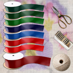 Dunkelrote Weihnachtsfarbe solide minimalistisch Satinband