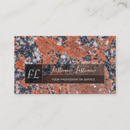 Dunkelroter Marmor - Struktur aus schwarzem Marmor Visitenkarte