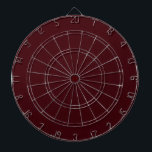 Dunkelroter Mönch Dartscheibe<br><div class="desc">Solid dunkelrotes Marondesign.</div>