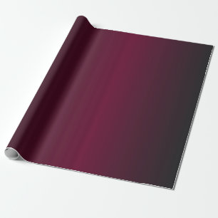 Dunkelrotes bis schwarzes Ombre-Muster Geschenkpapier