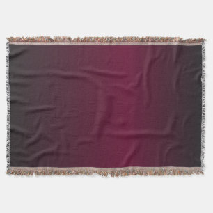 Dunkelrotes und schwarzes Ombre-Muster Decke