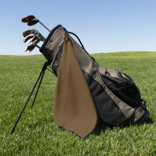 Dunkelschokoladenbraun in fester Farbe Golfhandtuch
