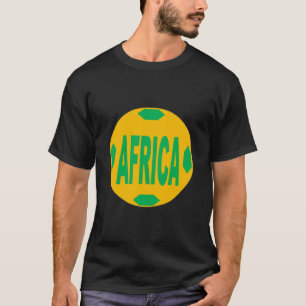 Dunkelschwarzes AFRICA-Mann-Shirt T-Shirt