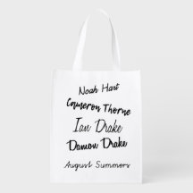 Dunkelste Tage durch wiederverwendbare Tasche