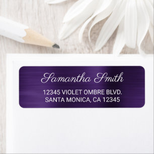 Dunkelviolett-lila Ombre-Bürstenfolie