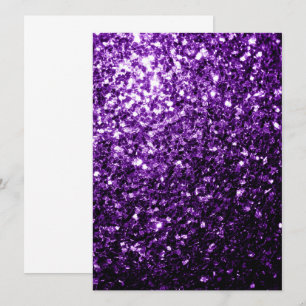 Dunkelvioletter falscher glänzender Glitter Funkel Einladung