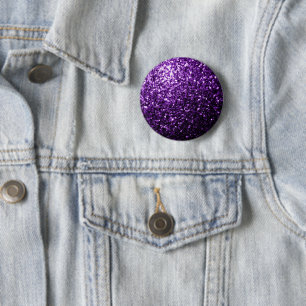 Dunkelvioletter falscher glänzender Glitter Funken Button