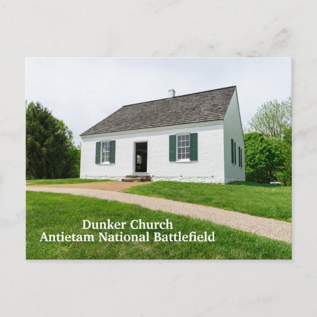 Dunker Kirche in Antietam Postkarte (Vorderseite)