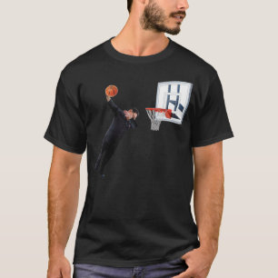 Dunking Dabbing Kim Jong Un Nordkorea Basketball T-Shirt
