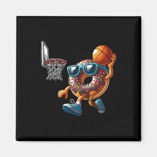 Dunking Donut Loch Essen Champ Sketll Spiel Sport Magnet