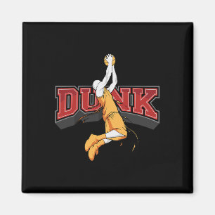 Dunking Dunk Basketball Magnet