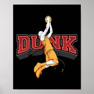 Dunking Dunk Basketball Poster