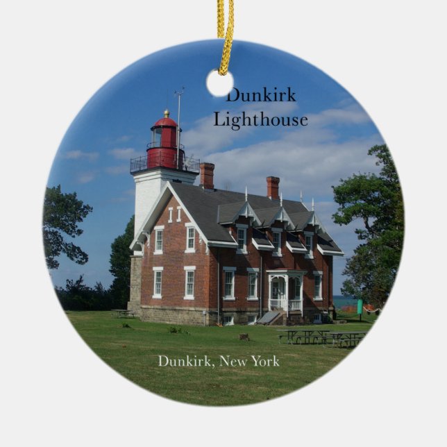 Dunkirk Lighthouse-Ornament Keramik Ornament (Vorne)