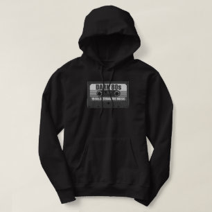 DUNKLE 80er Jahre Kassette Hoodie