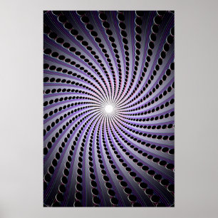 Dunkle Abstrakte Spirale: Poster