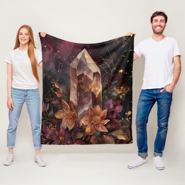Dunkle Akademie Amethyst Himmelsdesign Fleecedecke (Beispiel)