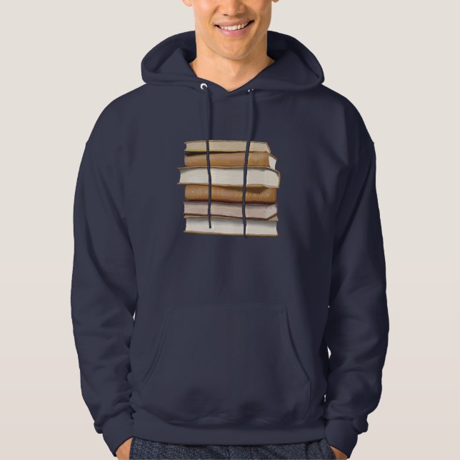 Dunkle Akademie Antike Bücher Hoodie (Vorderseite)