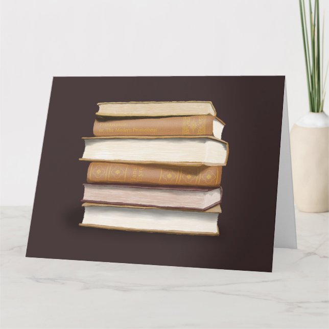 Dunkle Akademie Antike Bücher Karte (Vorderseite)