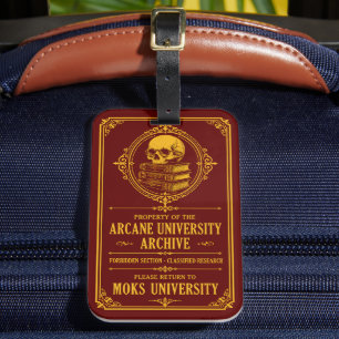 Dunkle Akademie Arcane University Gepäckanhänger