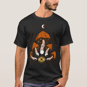 Dunkle Akademie Ästhetische Mystische Pilze Moon T T-Shirt