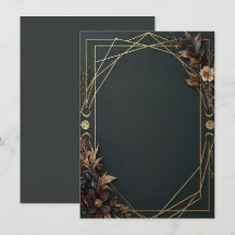 Dunkle Akademie-Boho-Hochzeit