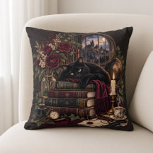 Dunkle Akademie Bücherwurm Katze
