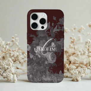 Dunkle Akademie Floral Still Life Burgund Case-Mate iPhone Hülle