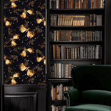 Dunkle Akademie Gold und schwarze Schmetterlinge