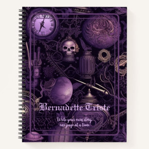 Dunkle Akademie-Goth-Ästhetik-Name-Sentiment Notizbuch