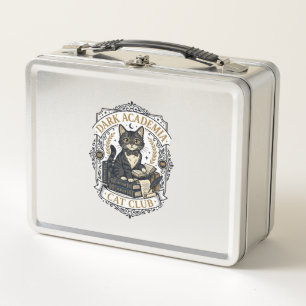 Dunkle Akademie-Katze Vater-Geschenkidee - Dark Ac Metall Brotdose