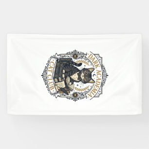 Dunkle Akademie-Katze Vater Geschenkidee - Dunkle  Banner