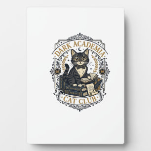 Dunkle Akademie-Katze Vater Geschenkidee - Dunkle Fotoplatte